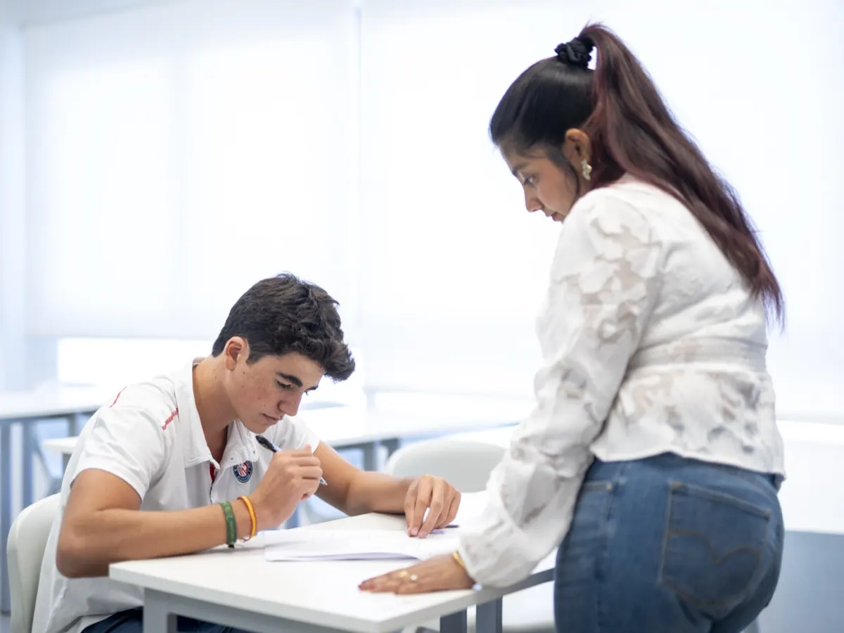 Aula de Think Ahead Academy en La Moraleja